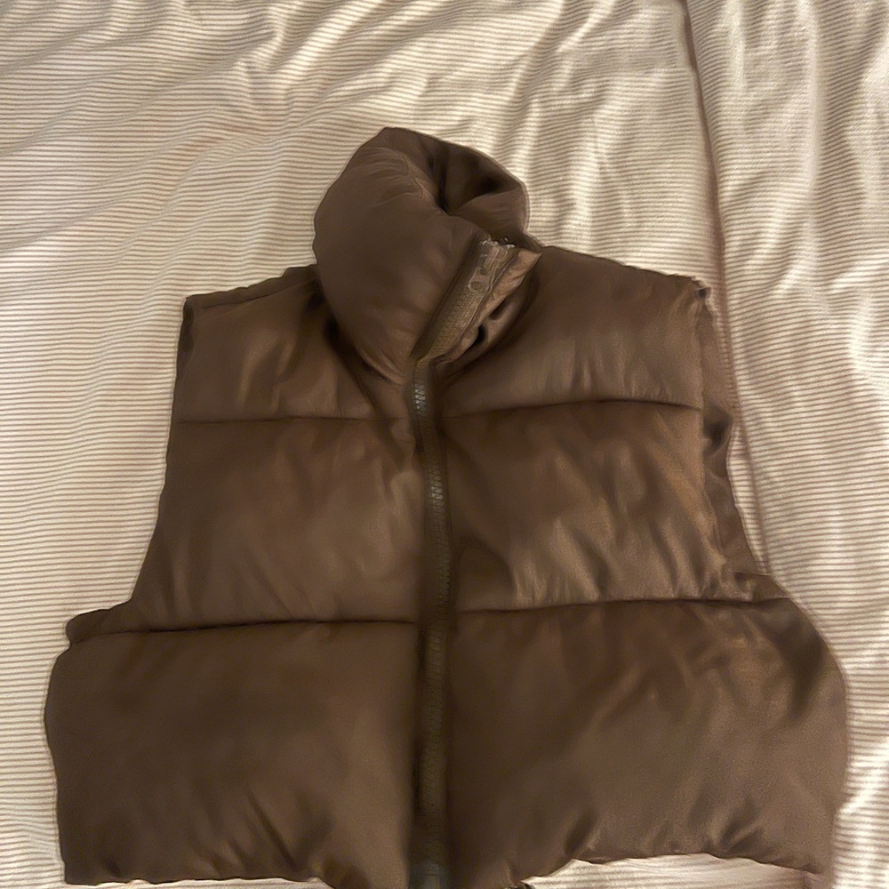 Brown Puffer Vest